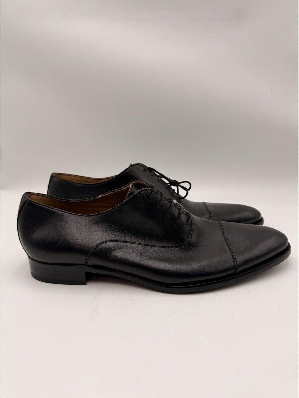 To Boot New York black leather cap toe oxford dress shoes Size 12